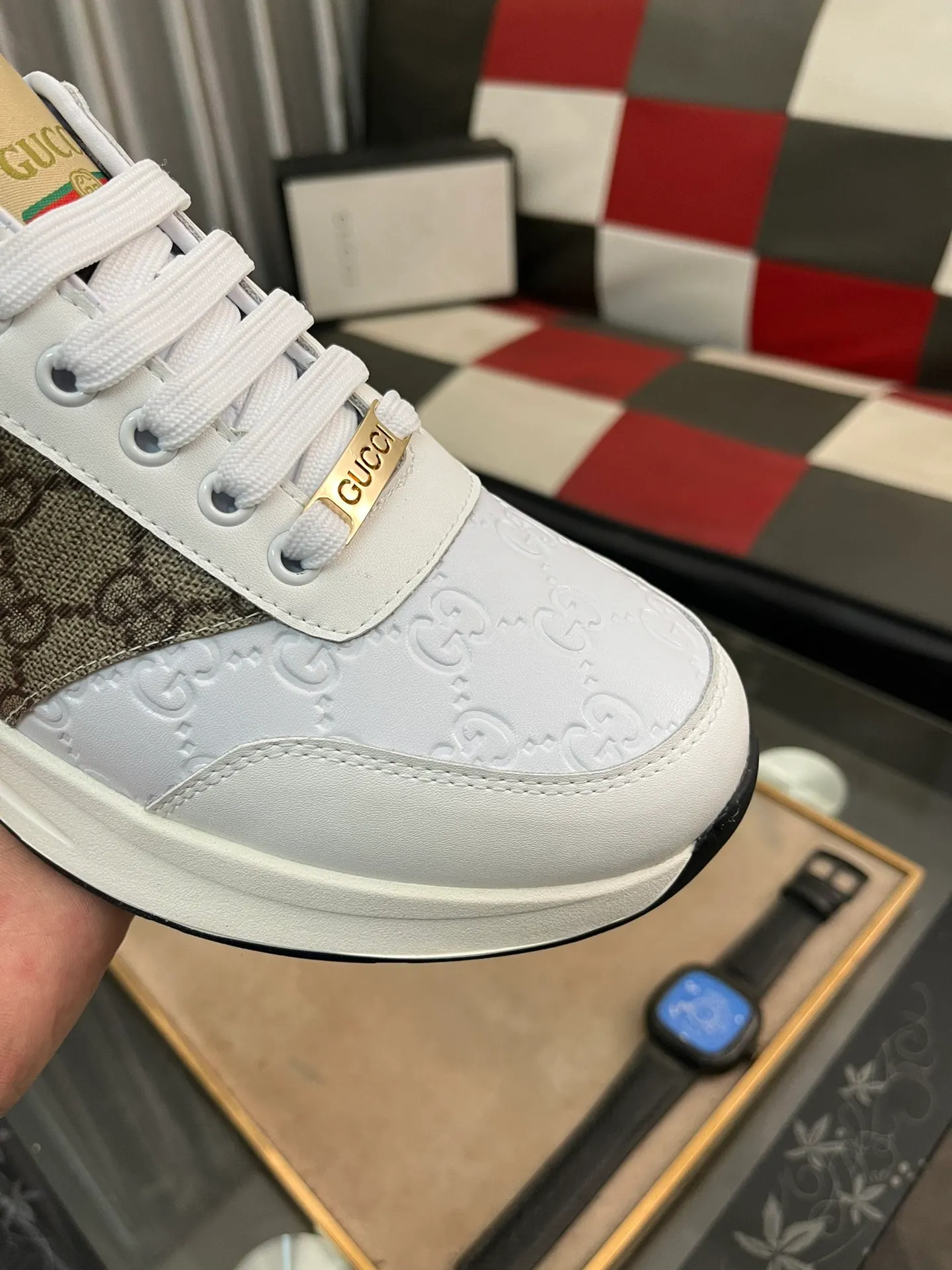Men's Men's Shoes 💰420 ⌚️⌚️[GUCCI] Gucci men's casual shoes are absolutely popular 🔥The ultimate matching item for trendy men! Irresistible charm of super texture, the main recommendation, the upper is made of high-quality cowhide + breathable fabric, sheepskin feet, wear-resistant rubber sole, noble and elegant! Extremely comfortable🎁🎁You can be as handsome as you want💪 Size: 38-44!